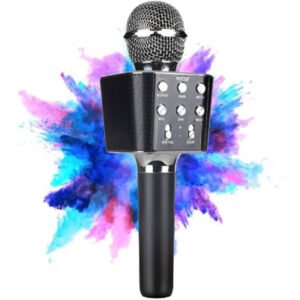 Karaoke Mic Wireless Bluetooth Microphone Speaker 2 in 1 with Recording